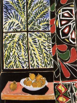 Henri Emile Benoit Matisse : interior with egyptian curtain
